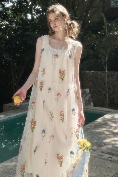 Double Layer Halter Dress