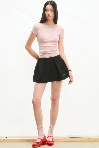 Minimalist A-Line Pleated Skirt