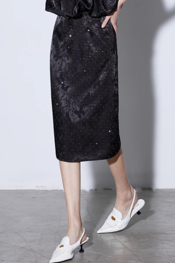 Flashing Butterfly Jacquard Suit Set-Up