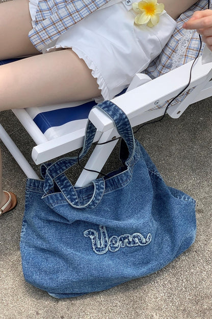 Nautical Denim Tote