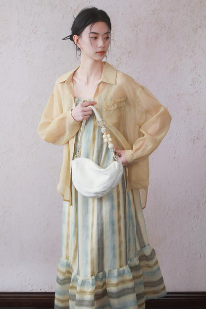 Charm Beaded Halter Dress