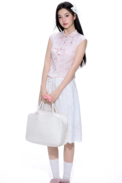 Short-Sleeve Color Block Shirt