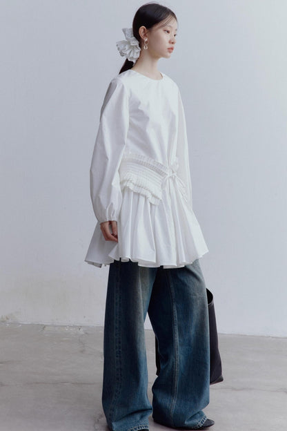 Pleated Large Swing Doll Dress