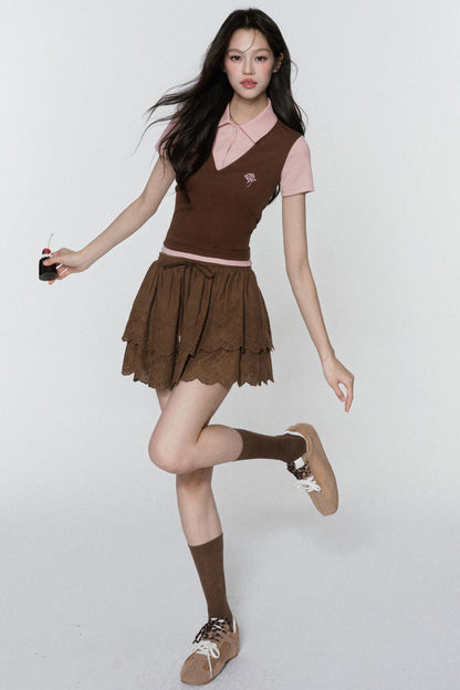 Pinkish Brown Rose Tee