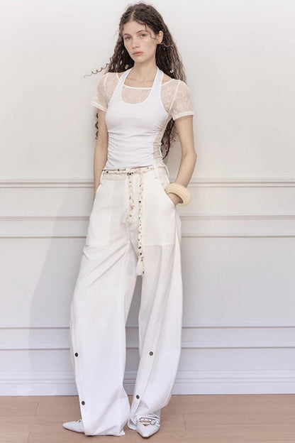 Elegant Wide-Leg Pants