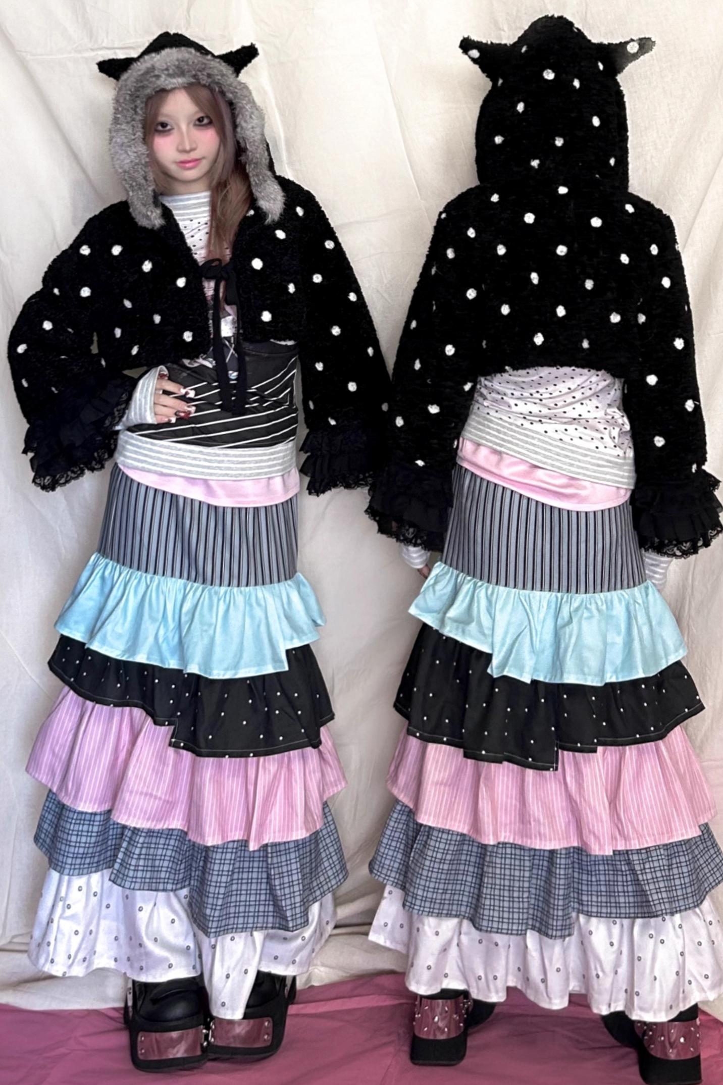 Original Design Cat Ear Plush Short Coat