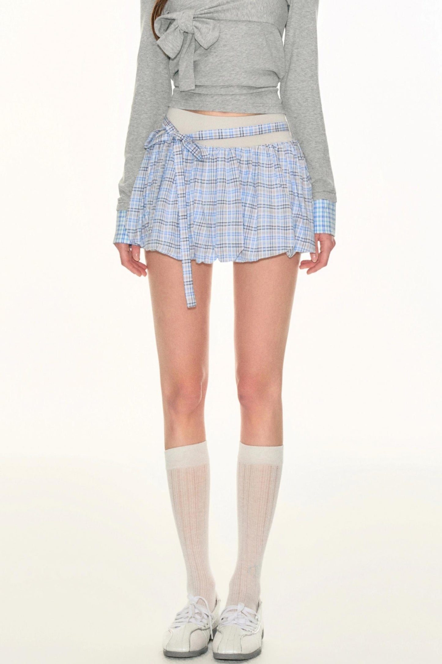Plaid A-Line Skirt