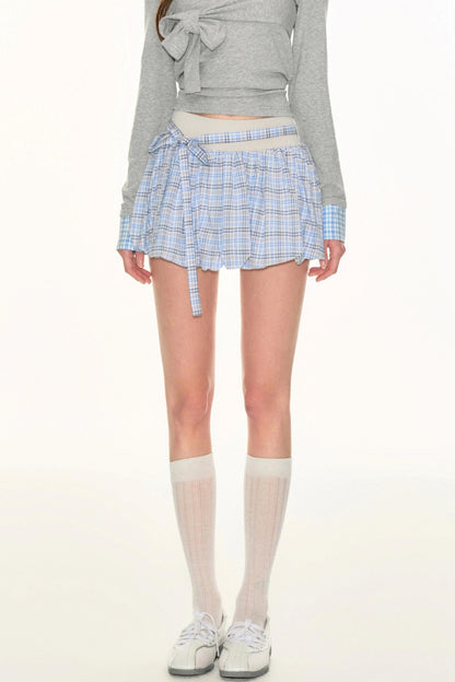 Plaid A-Line Skirt