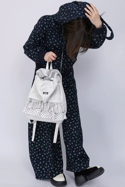 Wild Design Pleated Backpack