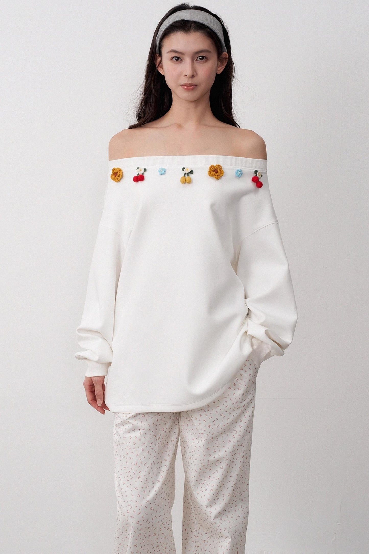 Multi-wear Slanted Shoulder Top