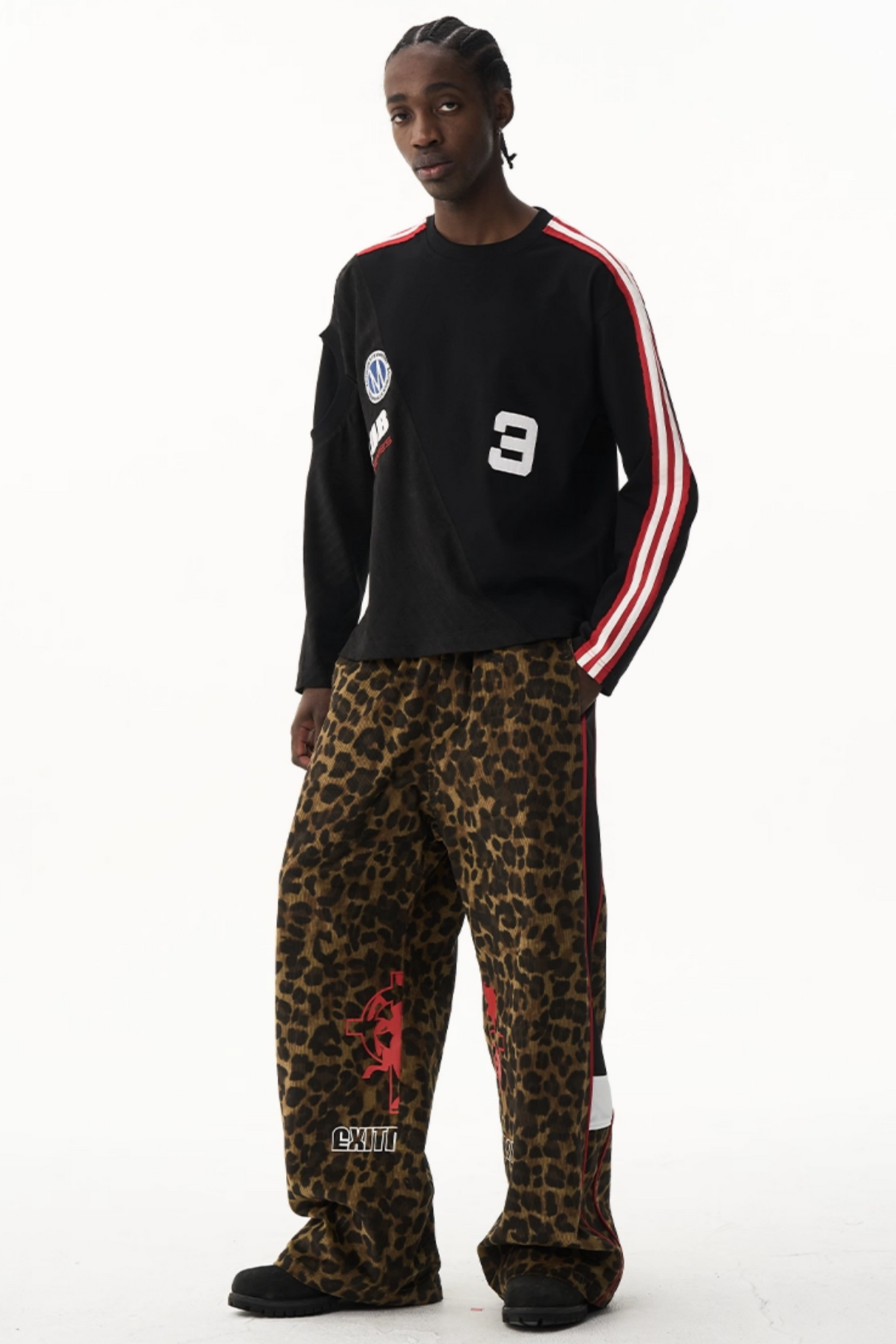 Retro Patchwork Color-Blocking Sweater