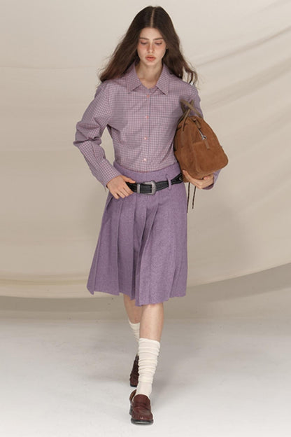 Soft Light Checkered Shirt