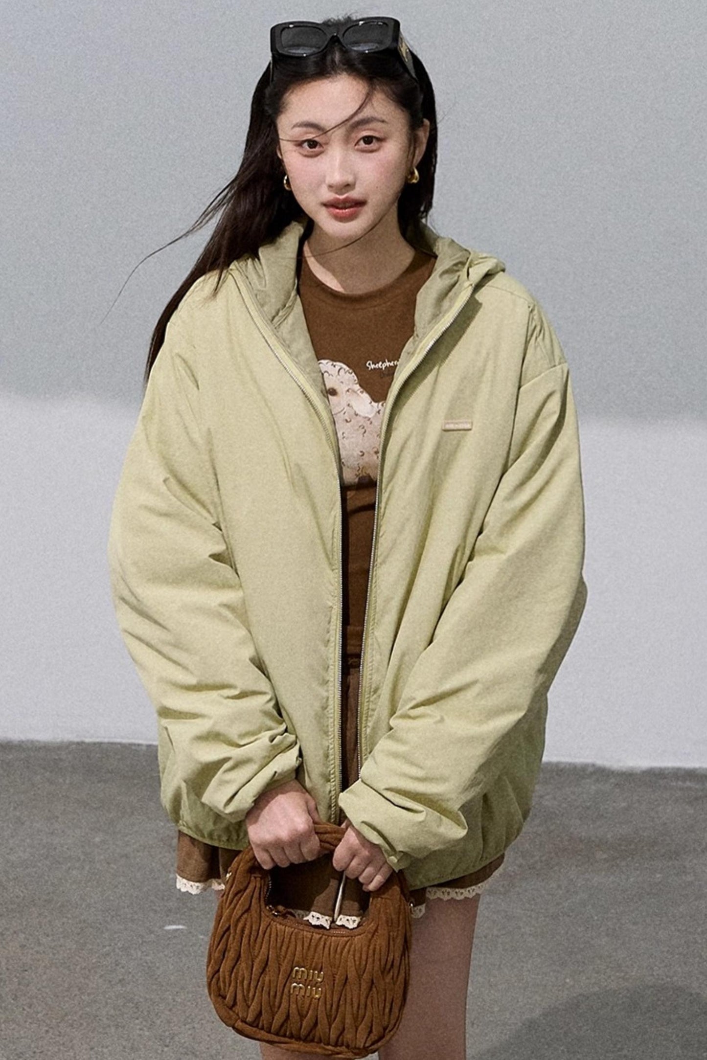 Old Money Leather Label Down Jacket