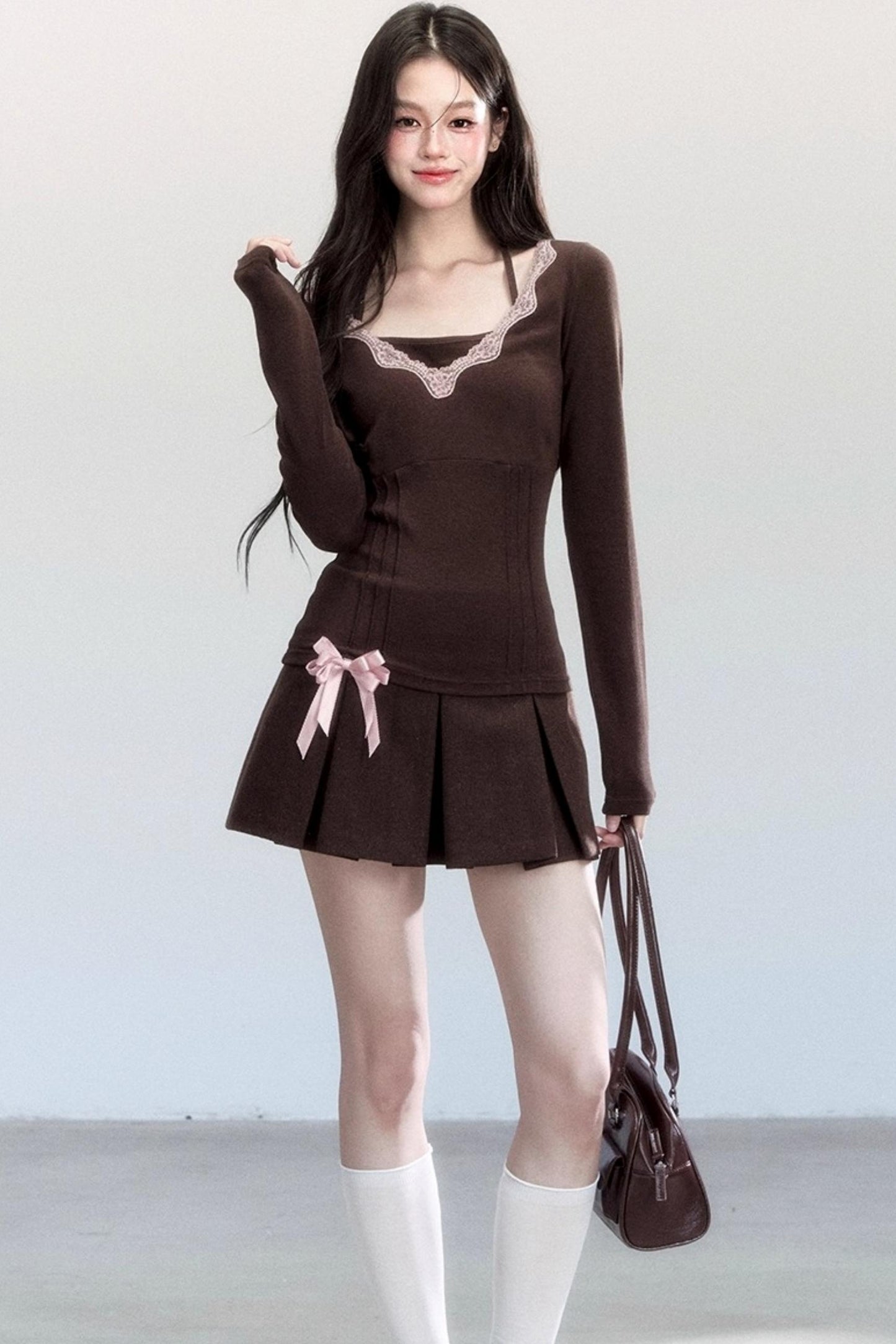 Lace Halterneck Base Layer Top