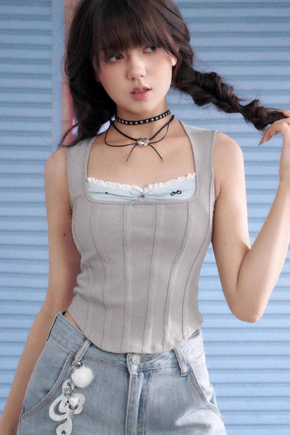 Summer Gray Top