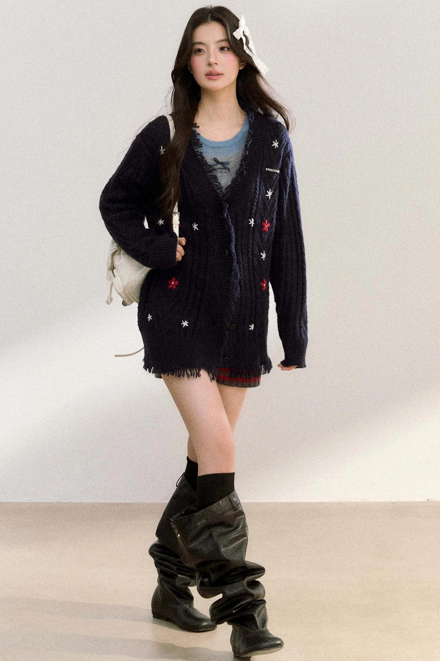 Floral V-Neck Cardigan