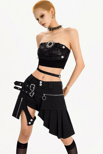 Summer Punk Retro Tube Top