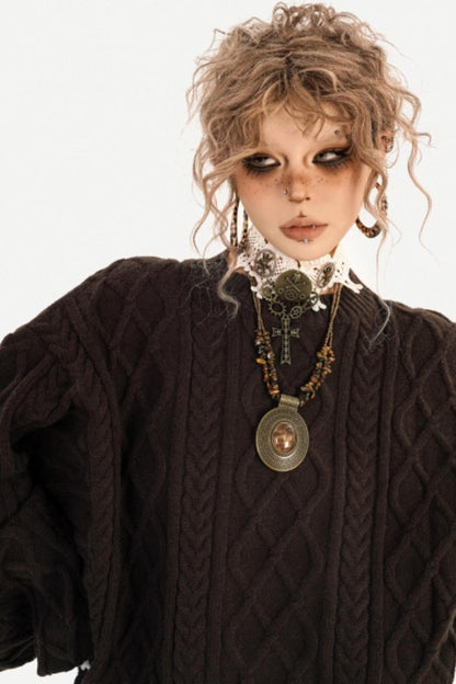 Milky Retro Sweater Set-Up