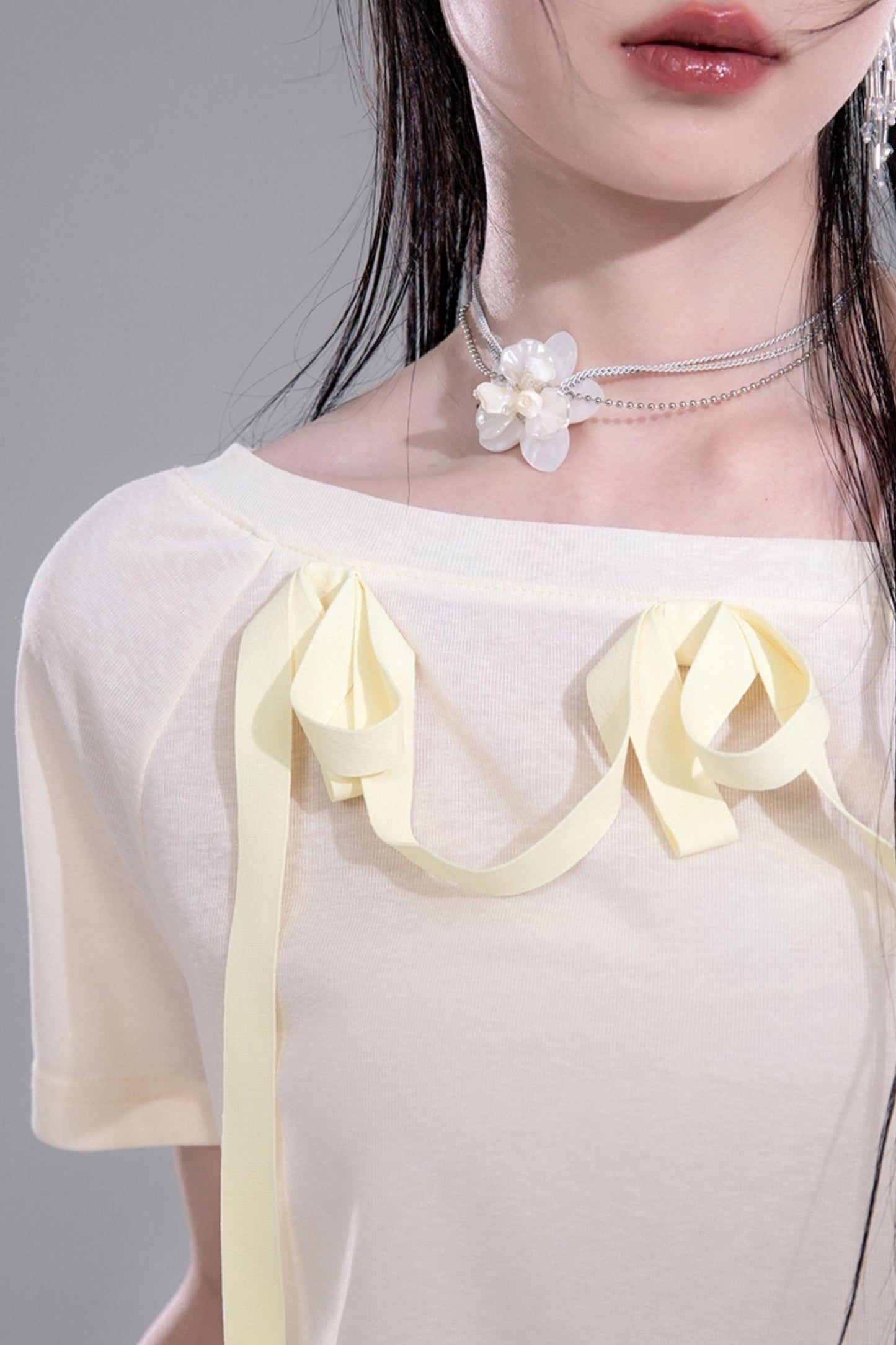 Moonlit One-Shoulder Tee