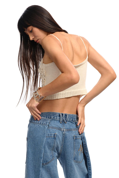 Jasmine Floral Crochet Camisole