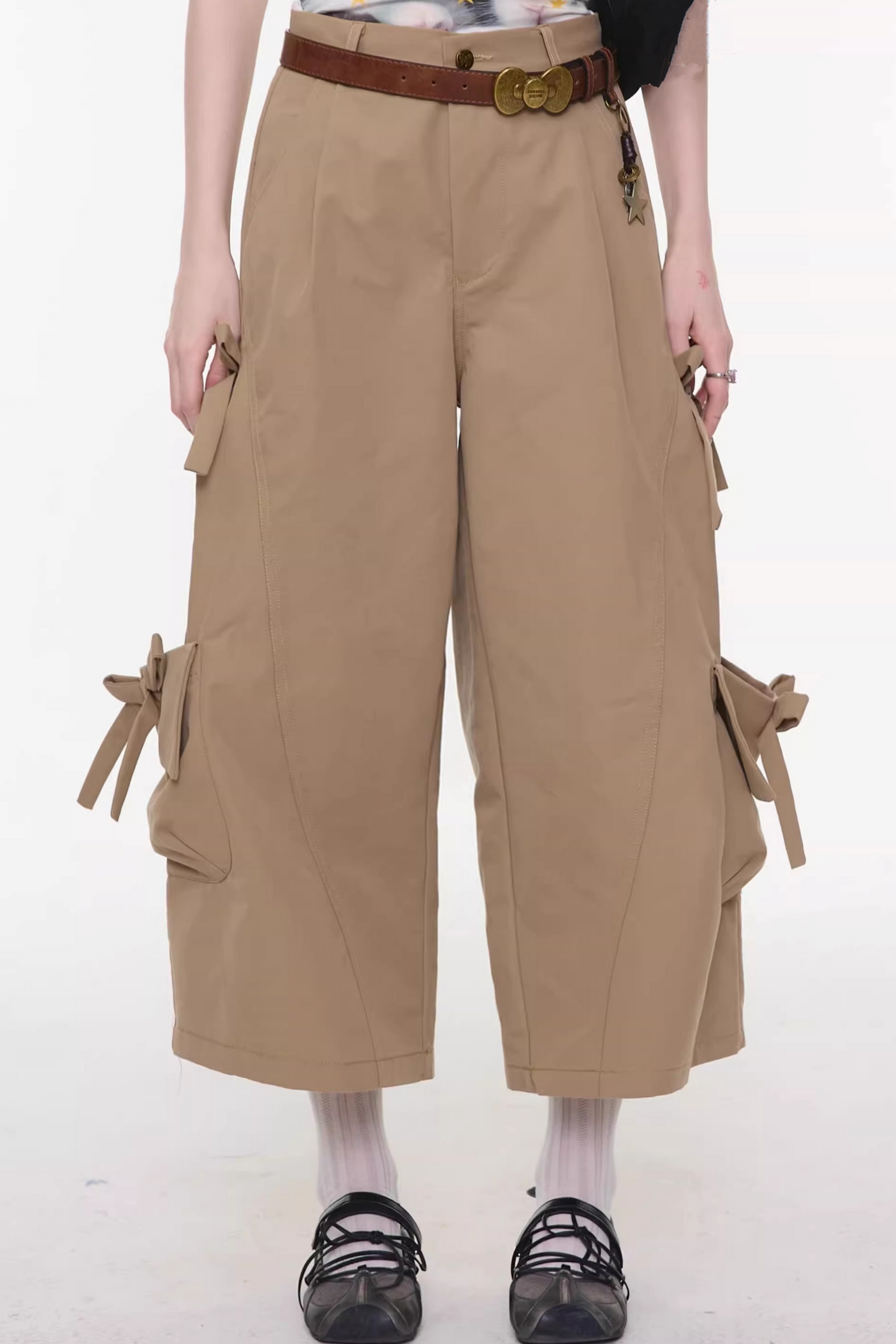 Forest Wanderer Khaki Cropped Pants