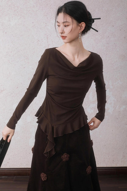 Autumn Cocoa Brown T-shirt