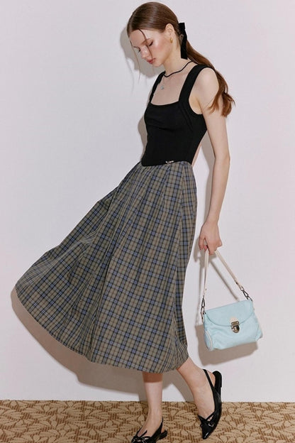 Classic Check Shearling Style Dress