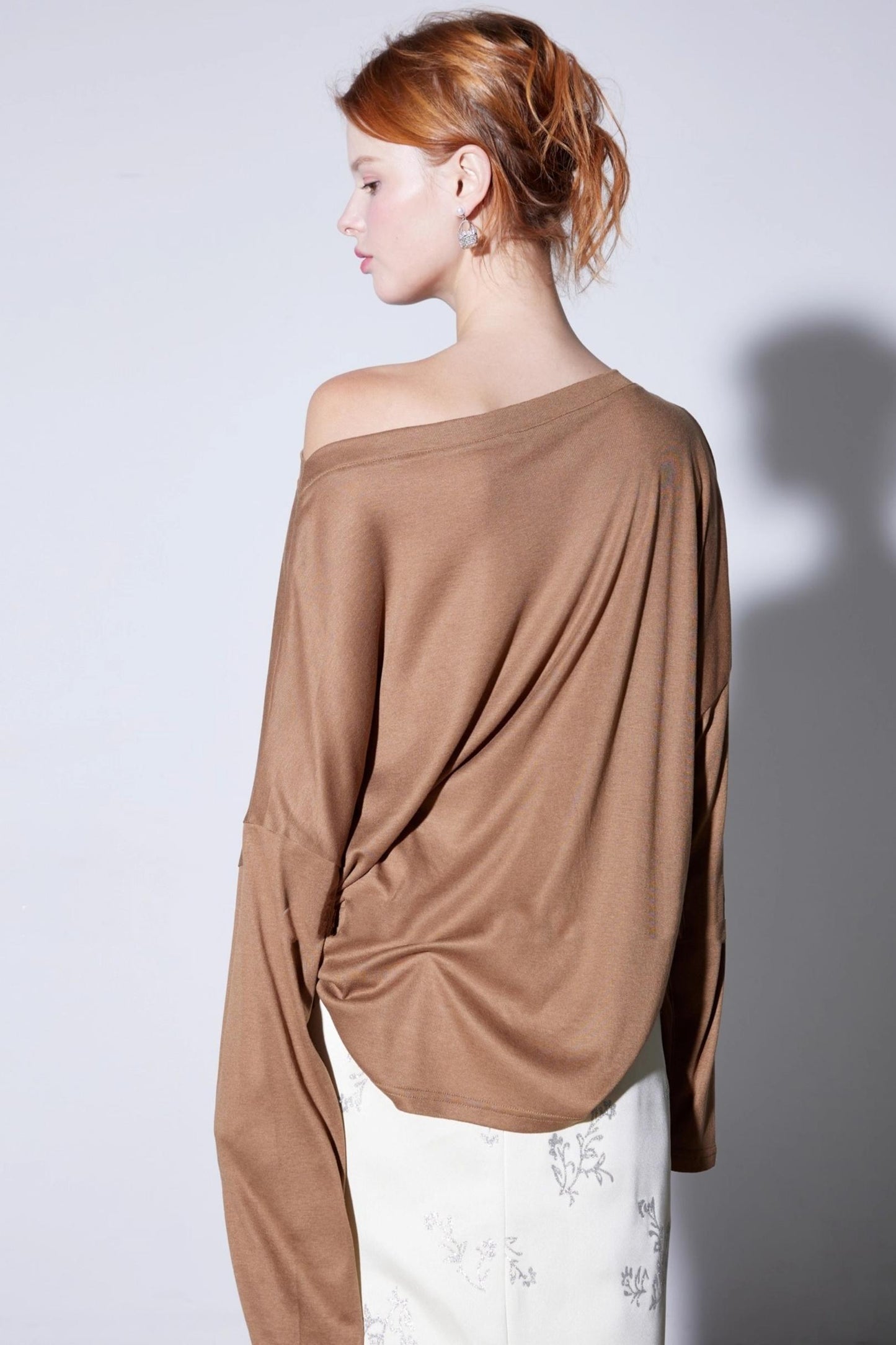 Autumn Silk Blend Long Sleeve T-Shirt