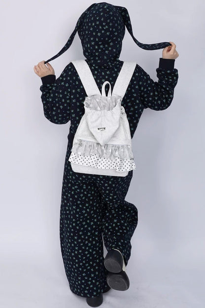 Wild Design Pleated Backpack