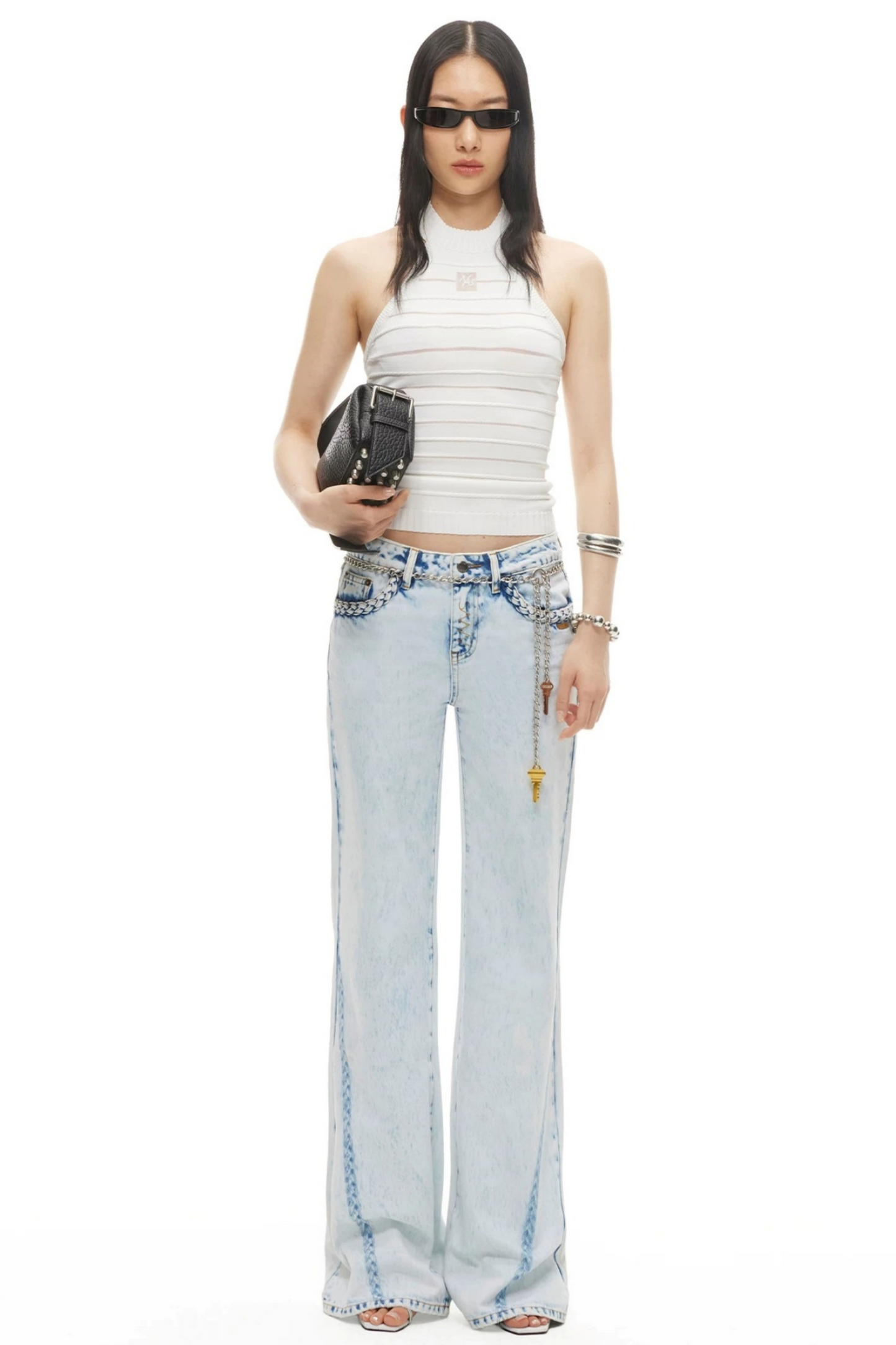 Heavy Washed Twill Jeans