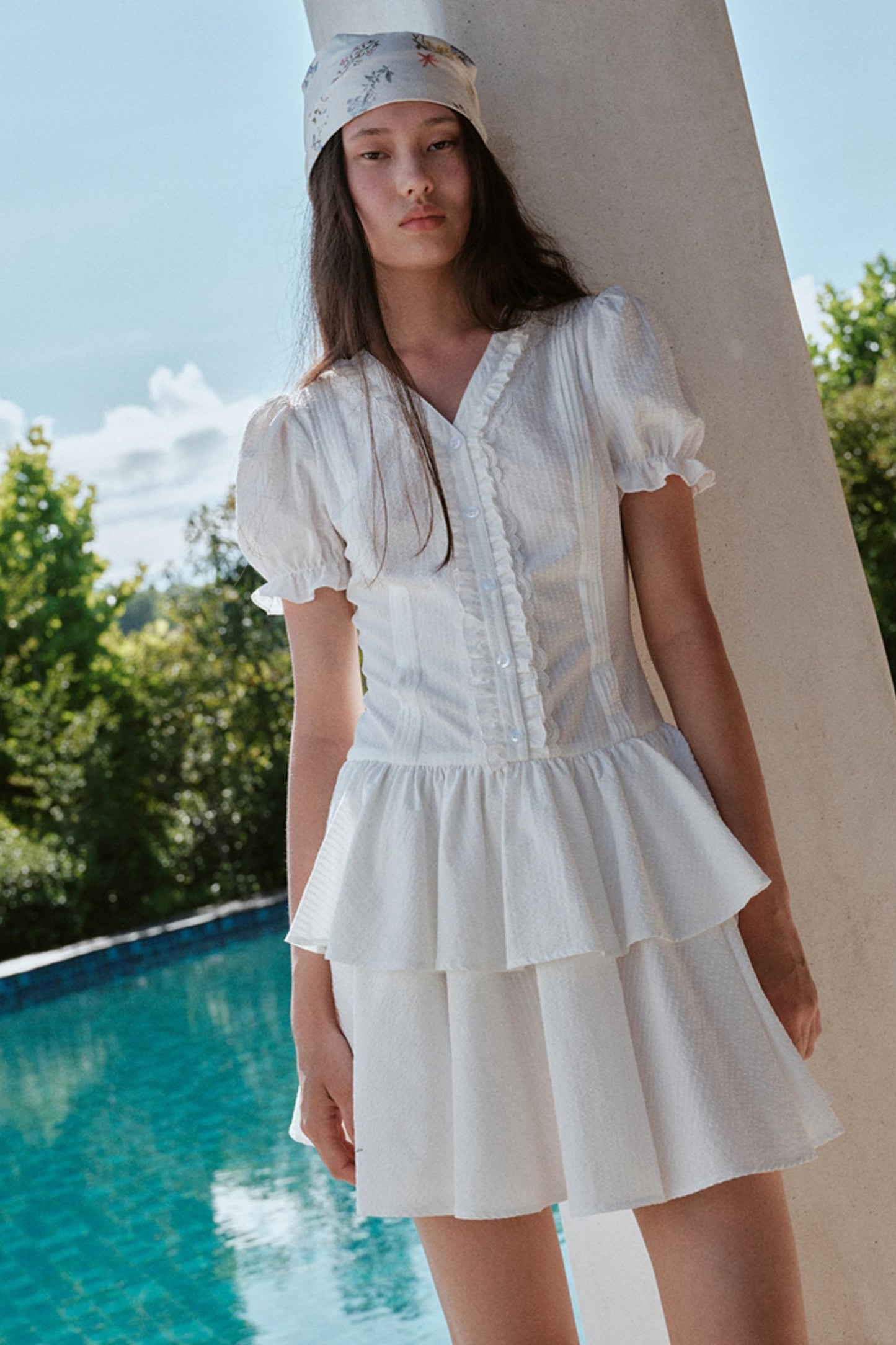 Blue Hour V-neck Dress