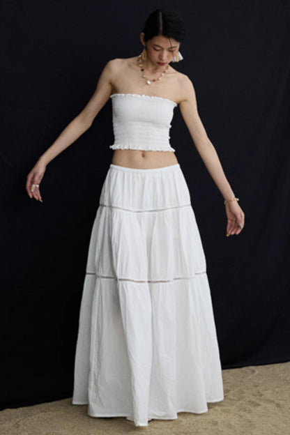 Back Lace Cut-Out Bandeau Top