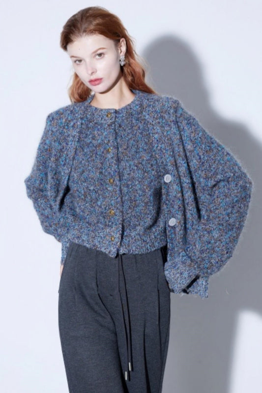 Intricate Mohair Starry Cardigan Set-Up