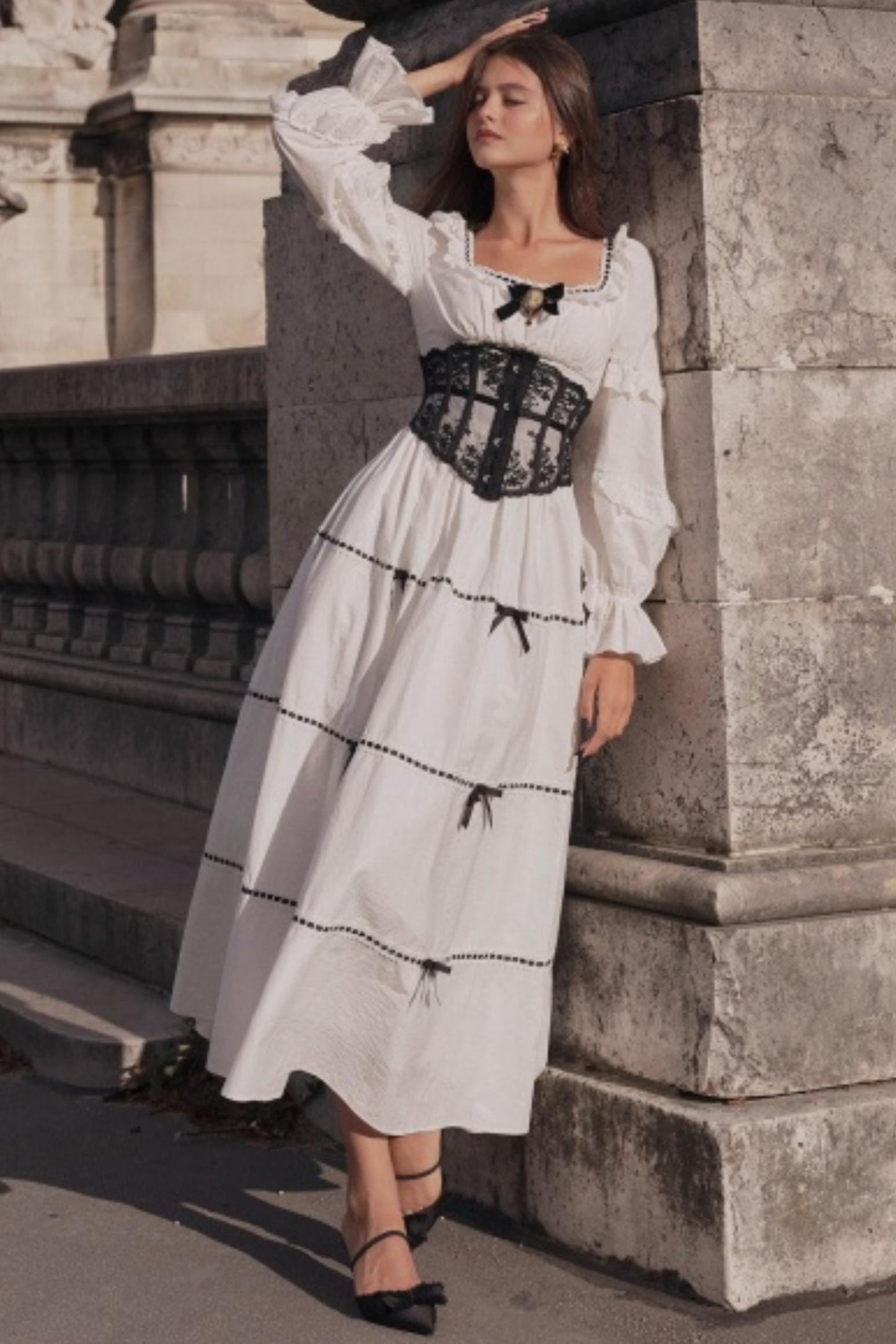 Lace Ghost Ode Dress Set-Up