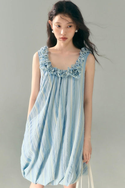 U-Neck Embroidered Dress