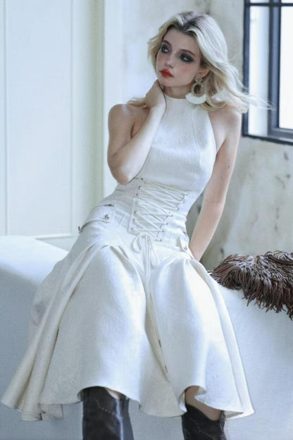 Stand-Up Collar Dress