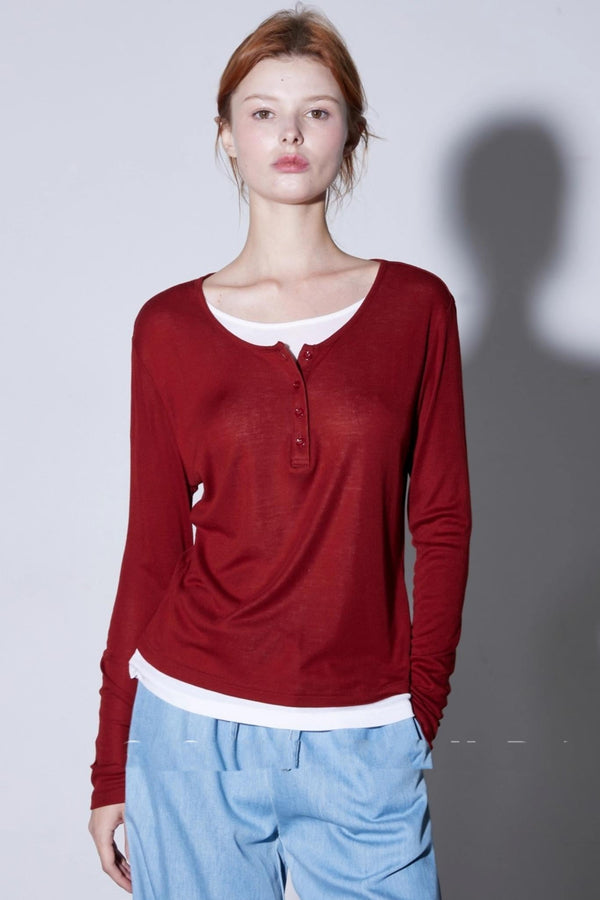 Autumn Cloud Comfort Knitted T-shirt