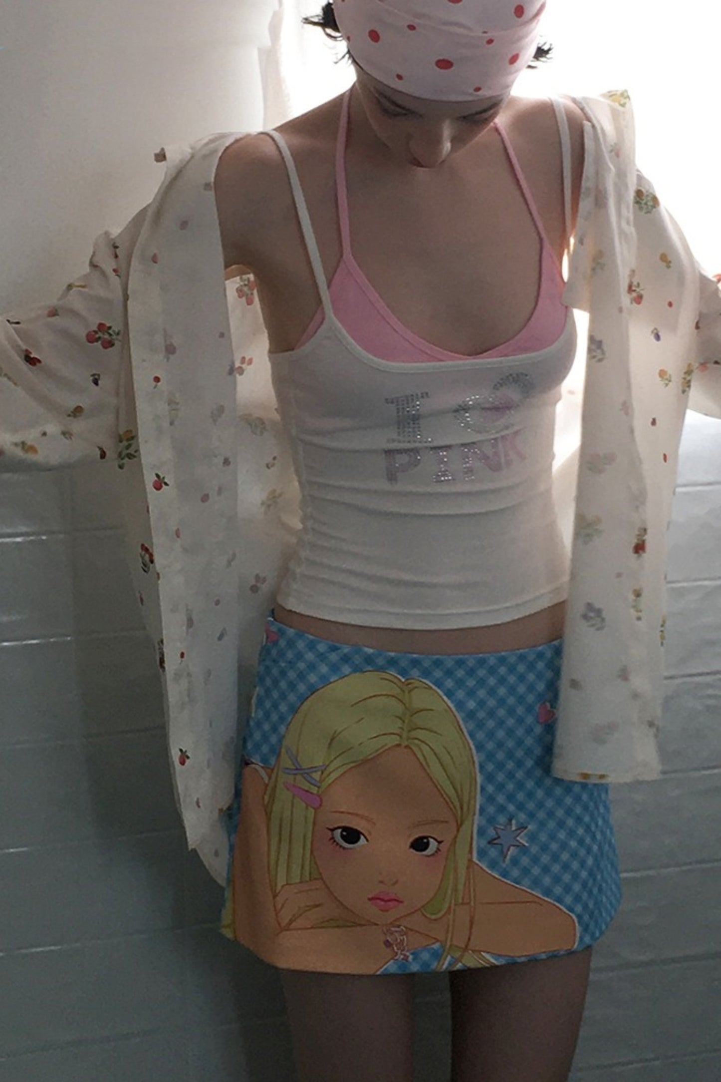 Summer Plaid Print Skirt