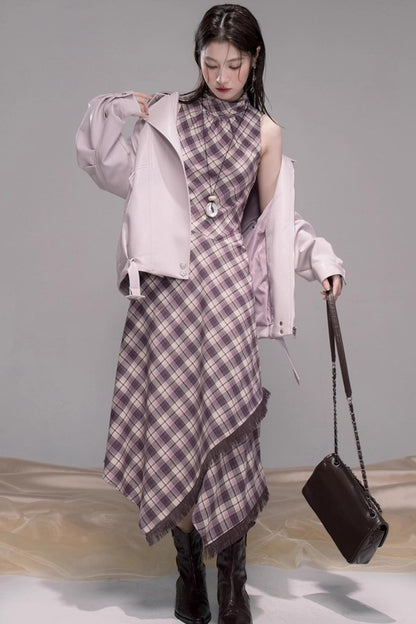 Rio Mist Purple Leather Jacket