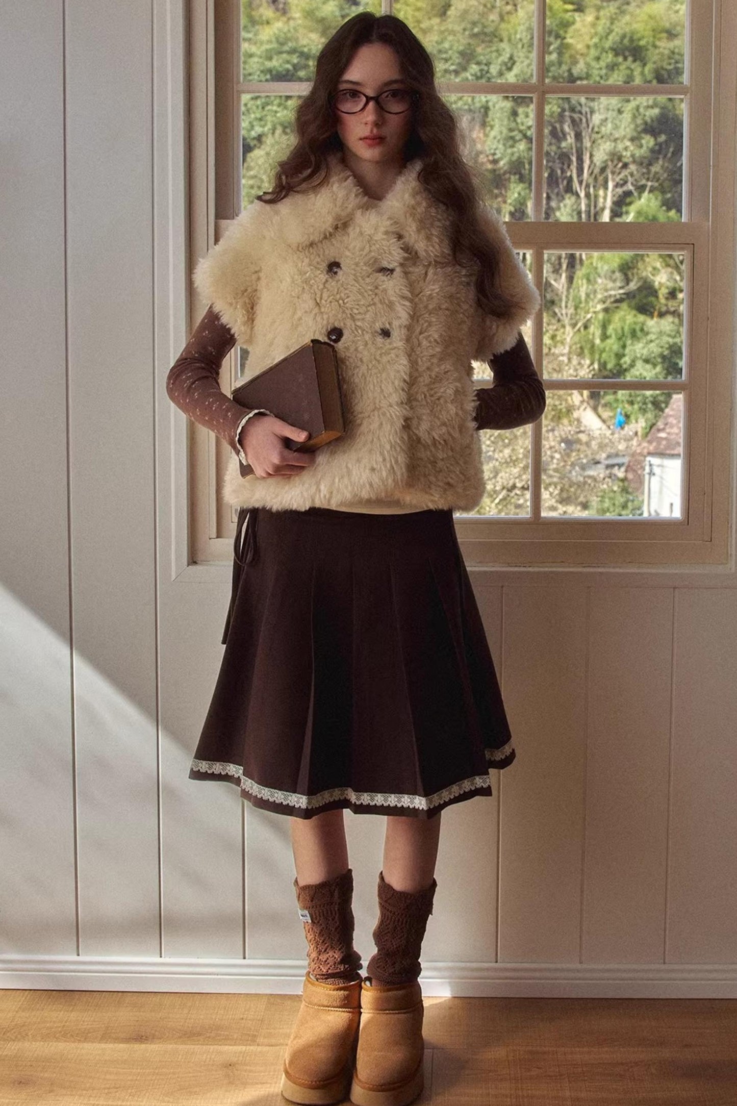 Retro Eco-Friendly Fur Jacket