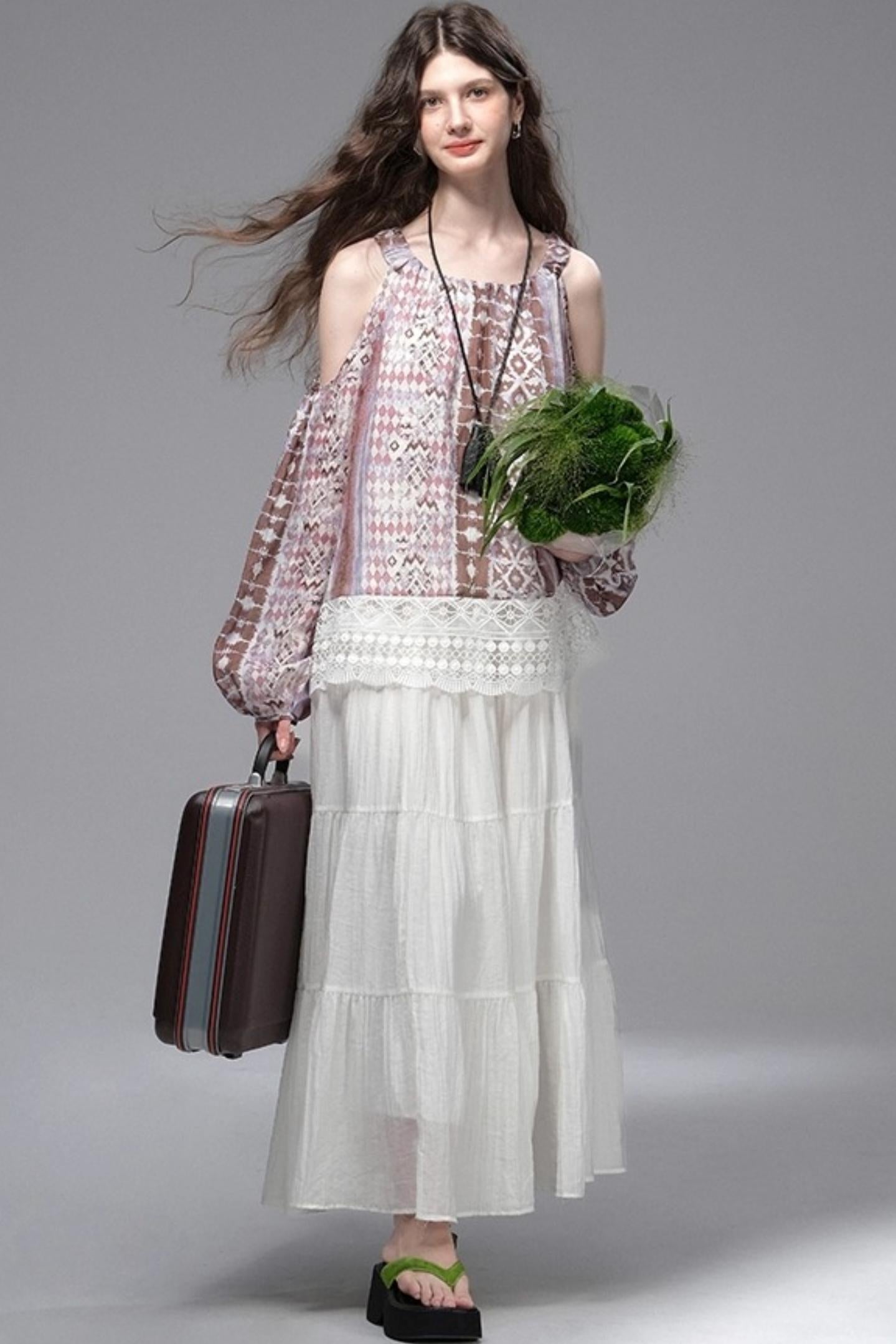 Wandering Petals Lace Shirt