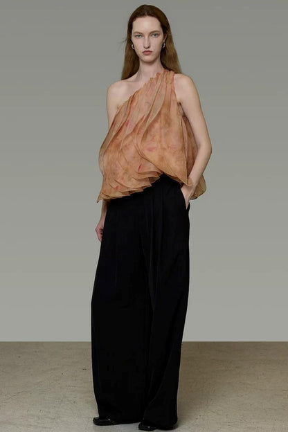Camicia stile francese con spalle scoperte