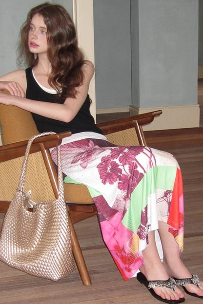 Neoclassical Vintage Knit Skirt