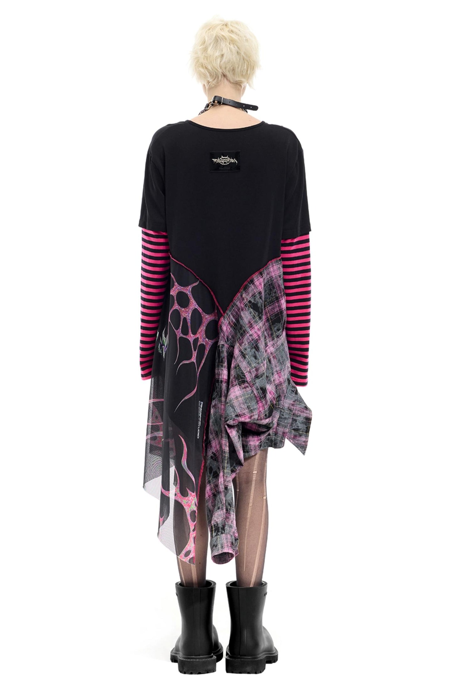 Striped Mesh Hottie Dress