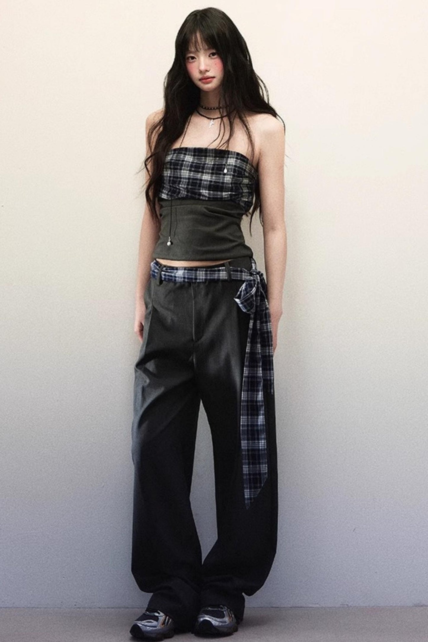 Smocked Top & Wide Leg Pants Set-Up