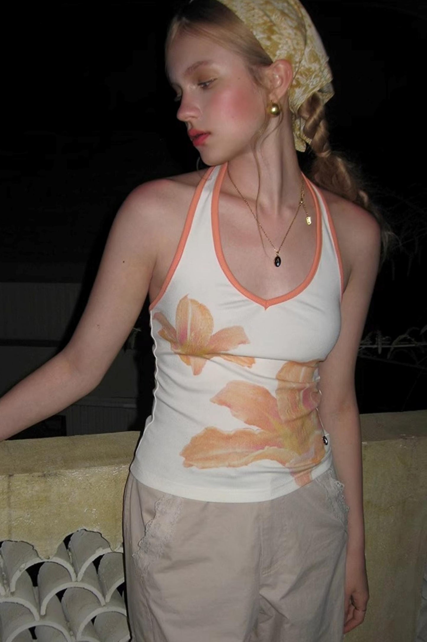 Sunset Floral V-Neck Camisole