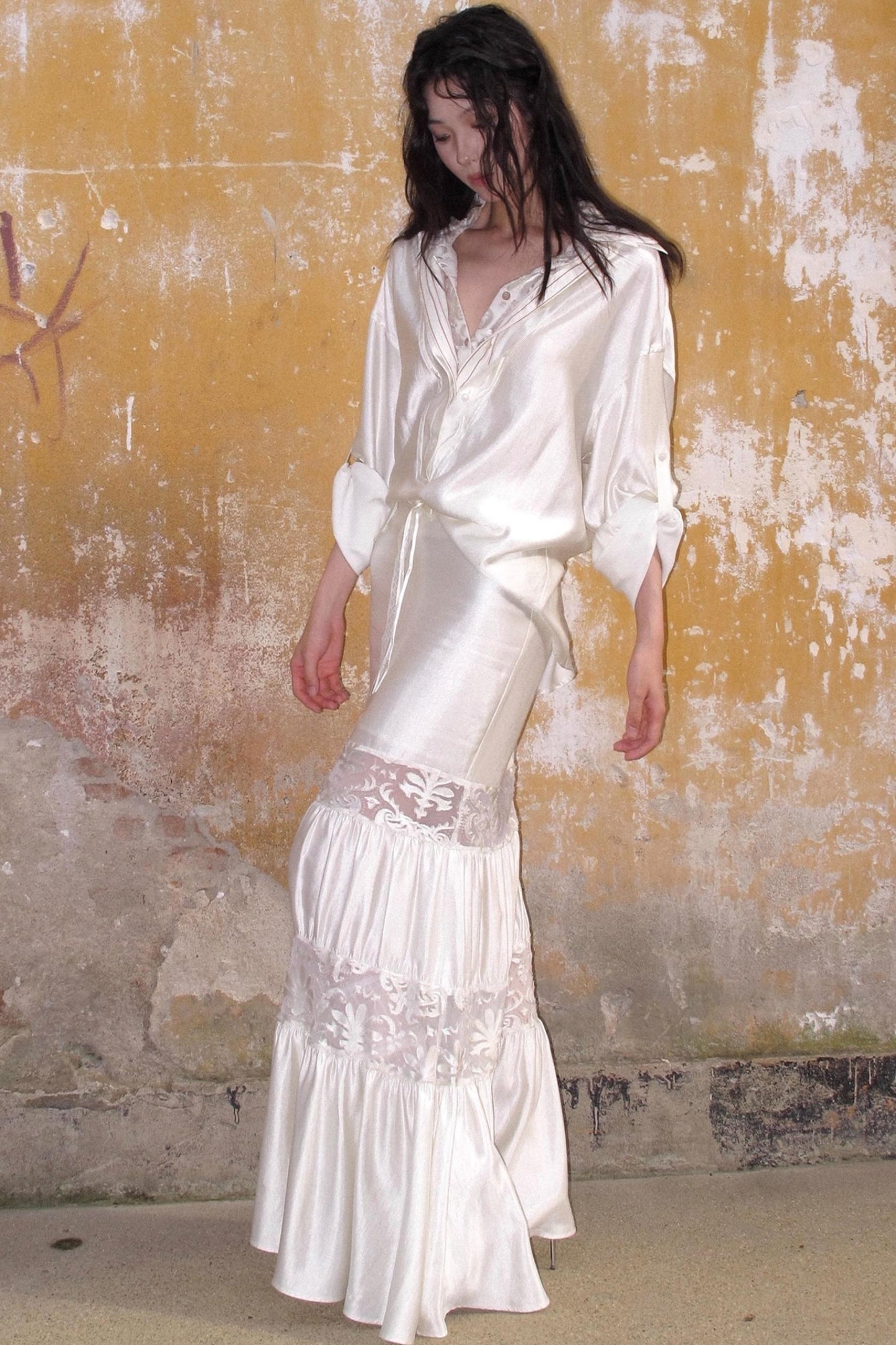 Patchwork Lace Mermaid Skirt