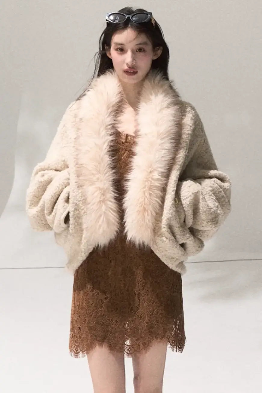 Heavy Velvet Lace Short Dress