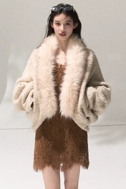 Heavy Velvet Lace Short Dress