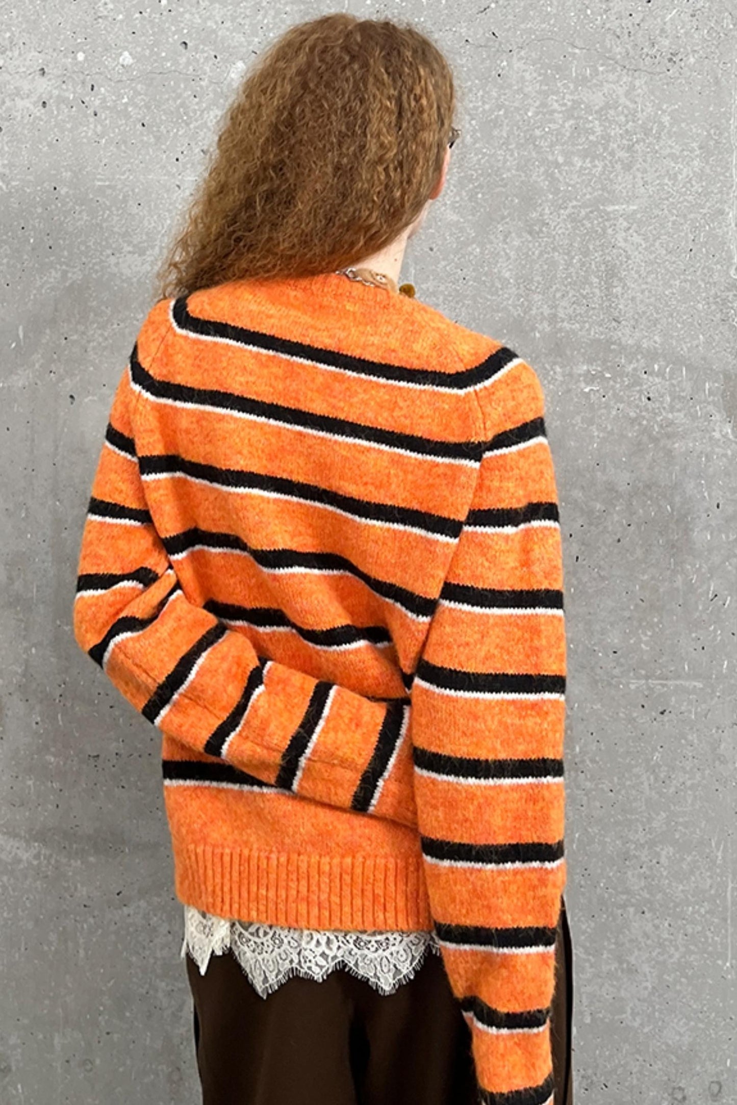 Vintage Striped Loose Winter Sweater